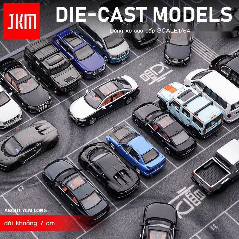 1/64 Mô hình xe hợp kim Maxdi Audi McLaren Land Cruiser King Kong Alphard Cadillac màu đen