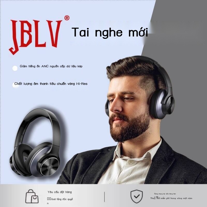 Tai Bluetooth khử JB Berlin Sound, tai nghe không dây, âm thanh HiFi, giảm tiếng ồn ANC với mic