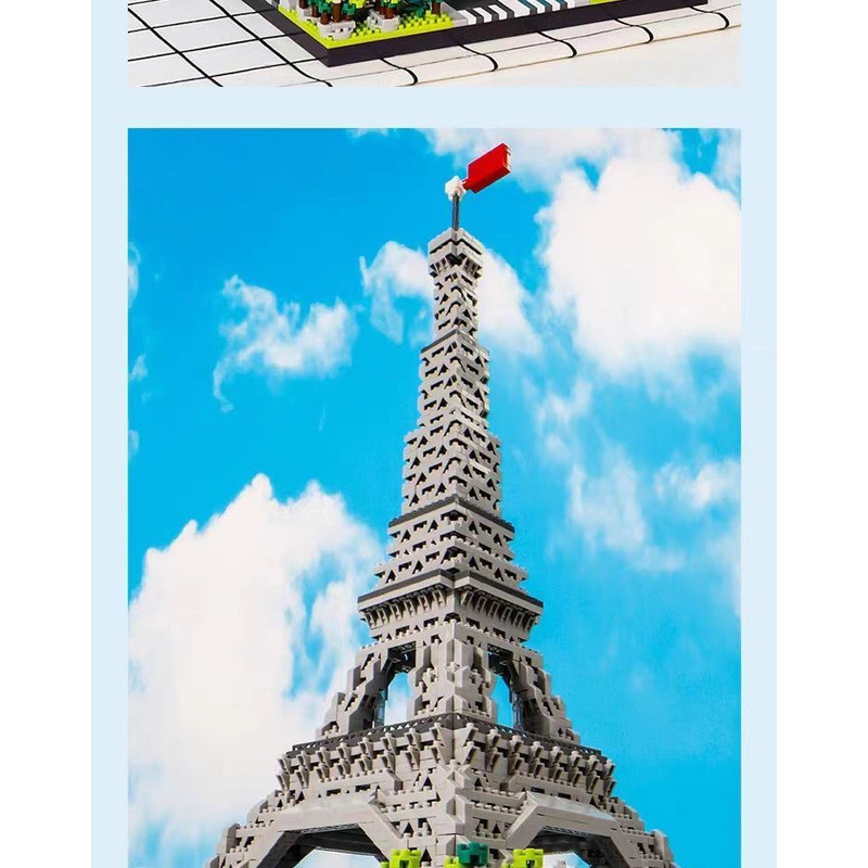 Tương thích với khối LEGO Tháp Eiffel, đồ chơi lắp ráp giáo dục khổng lồ đầy thử thách người lớn, mộ