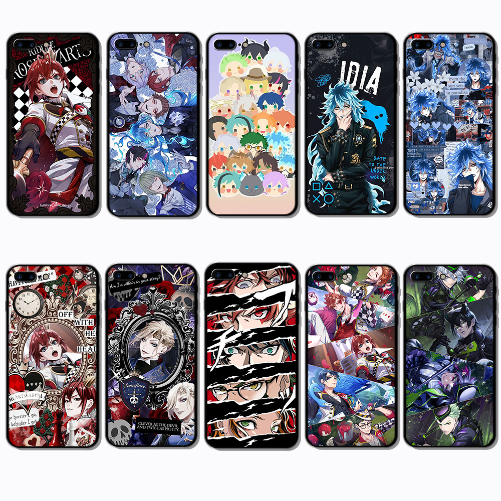 Ốp điện thoại TPU màu đen mềm cho iPhone 7 8 Plus Disney Twisted-Wonderland