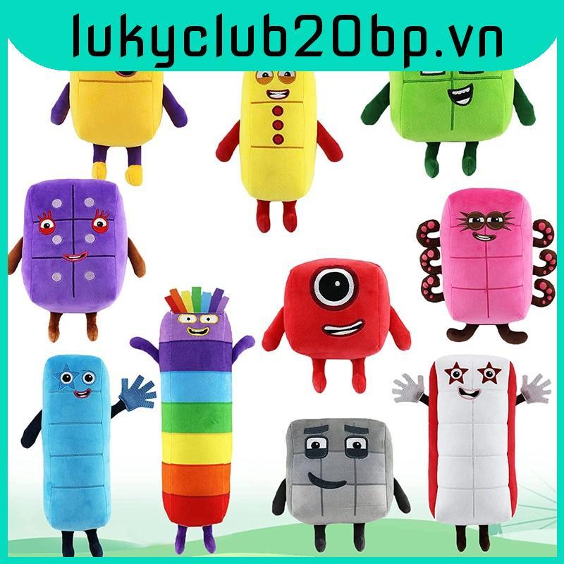 Numberblocks Đồ chơi nhồi bông sang trọng Khối số búp bê giáo dục- Thú Nhồi Bông Numberblocks Hình S