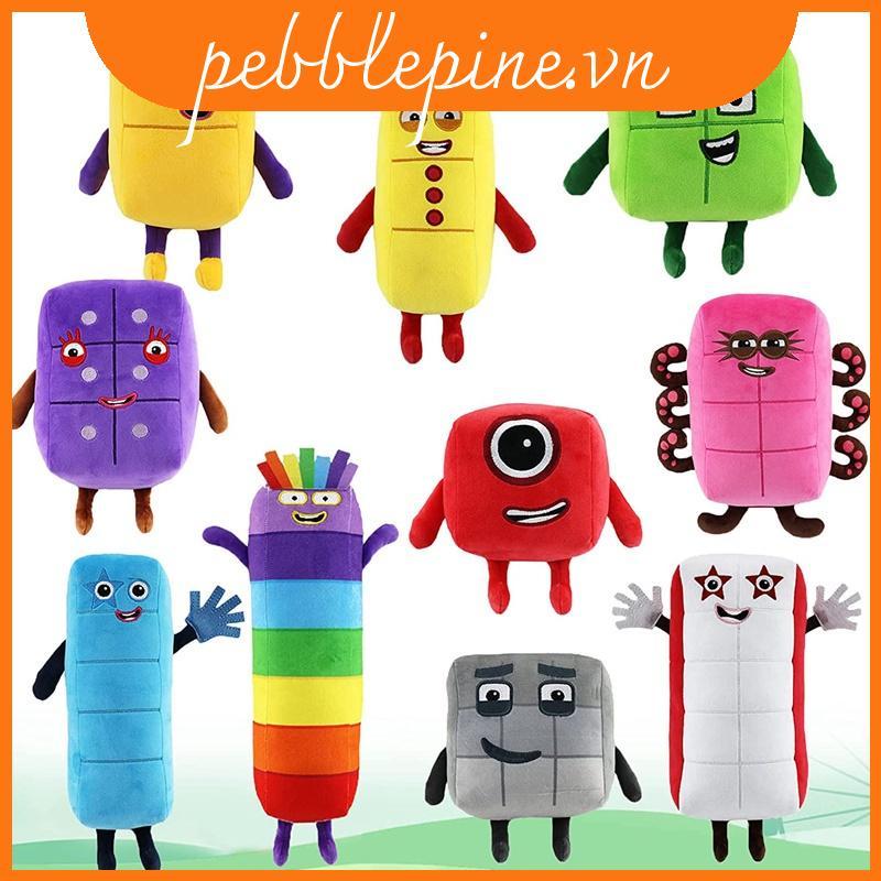Numberblocks Đồ chơi nhồi bông sang trọng Khối số búp bê giáo dục- Thú Nhồi Bông Numberblocks Hình S