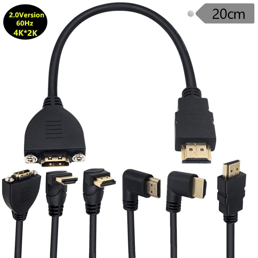 Cáp Video 4K2K 60HZ Phiên Bản 2.0 Với Máy HDMI Nam Nữ Có Thể Sửa Có Lỗ Vít Nối Dài Với Cáp Nối Dài T
