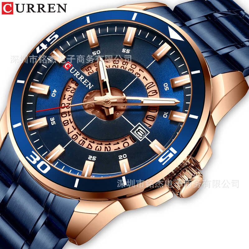 CURREN CURREN 8359 Đồng hồ nam đơn giản thời trang Lịch nam Đồng hồ thạch anh thông thường chống nướ