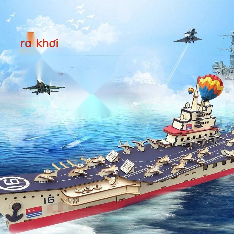 [Hàng có sẵn/Ảnh thật] Mô hình tàu sân bay Dierles LN, khối xây dựng 3D, đồ chơi lắp ráp cho bé tra