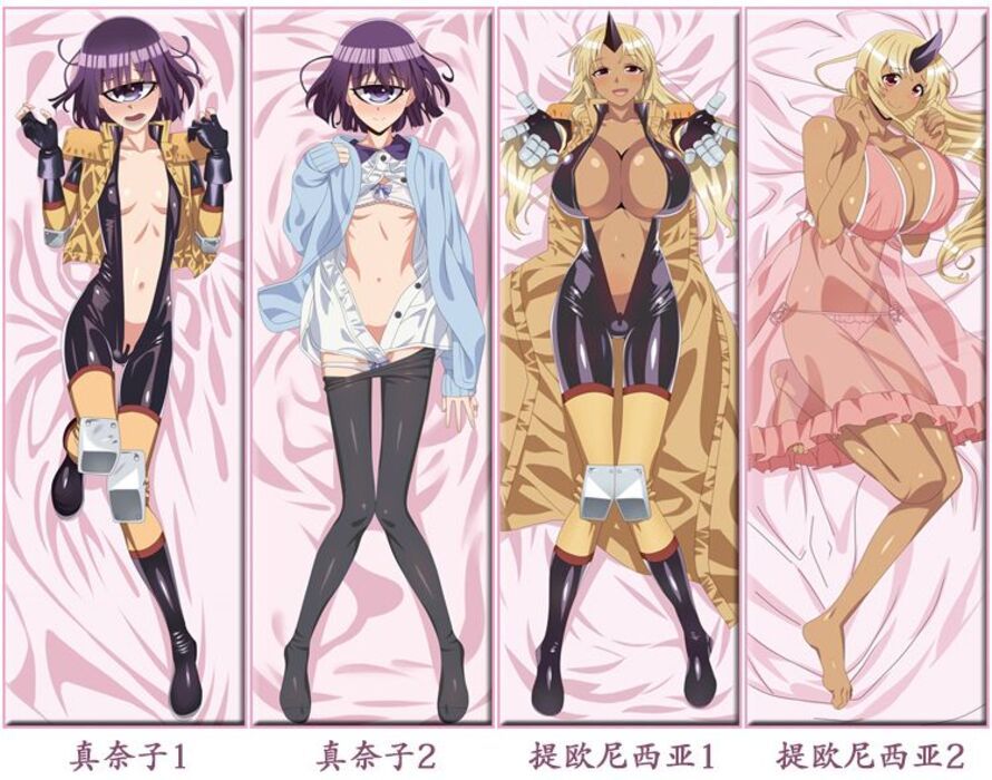 Monster Girl 's Accompaniment Hàng ngày Melo Merlot Zombie Na Play Bina Full Body Gối Anime Hàng hóa