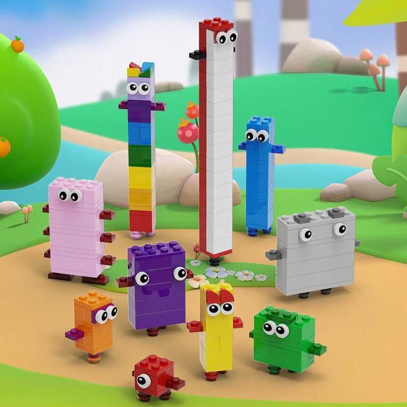 Numberblocks Khối xây dựng kỹ thuật số h2mind Giáo dục trẻ em Khai sáng Giảng dạy Đồ chơi lắp ráp