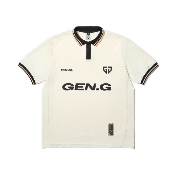 MUSINSA × Gen.G Đồng thương hiệu mùa giải 2026 LCK Esports Polo tay ngắn, Quần áo ngoại vi mùa hè cù