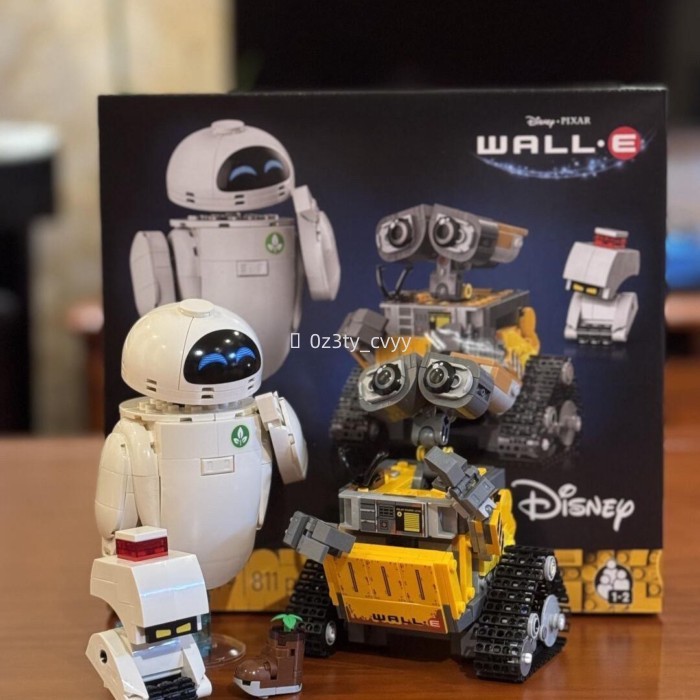 Quà tặng đồ chơi khối xây dựng cậu bé Wall-E và Eva 43279