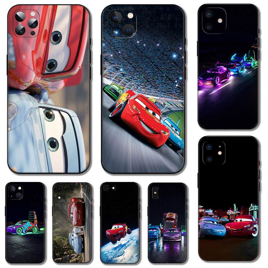 Lightning McQueen Cars Animation  EQ-9 cho iPhone 12 13 14 15 Mini Pro Max Plus Khả năng tương thích