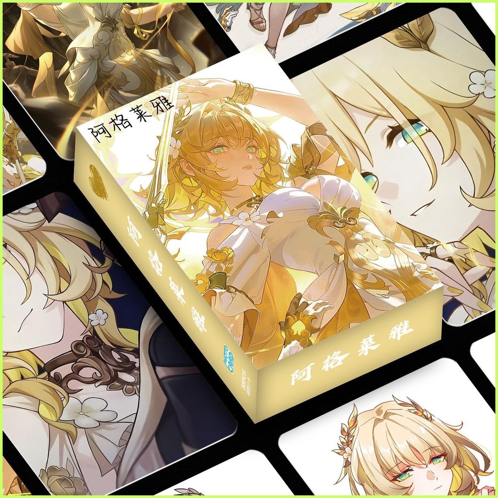 Thẻ LOMO Aglaea (55 Tờ) Bầu Trời Đầy Sao Đường Sắt Aglaea Hàng Hóa 10Cm LOMO Thẻ Nhỏ Góc Tròn 10Cm H