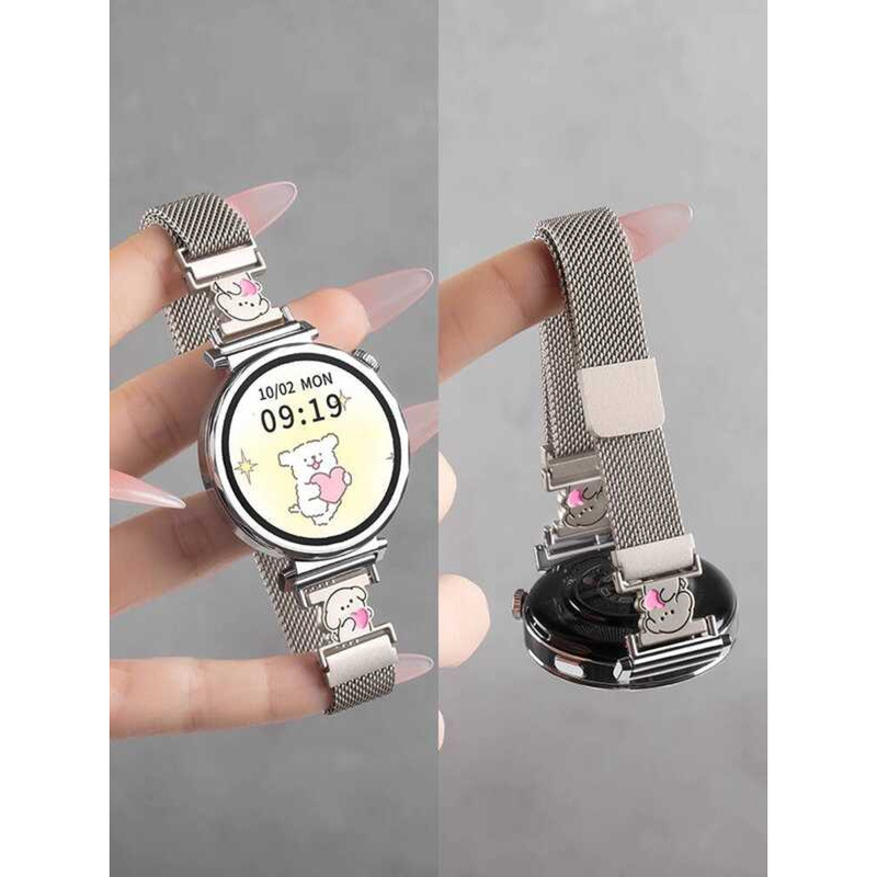 Thích hợp cho dây đeo WatchX2ini Dây đeo Milanese watch3 Nữ 4pro Smart X2 Nữ mini Kim loại cao cấp t