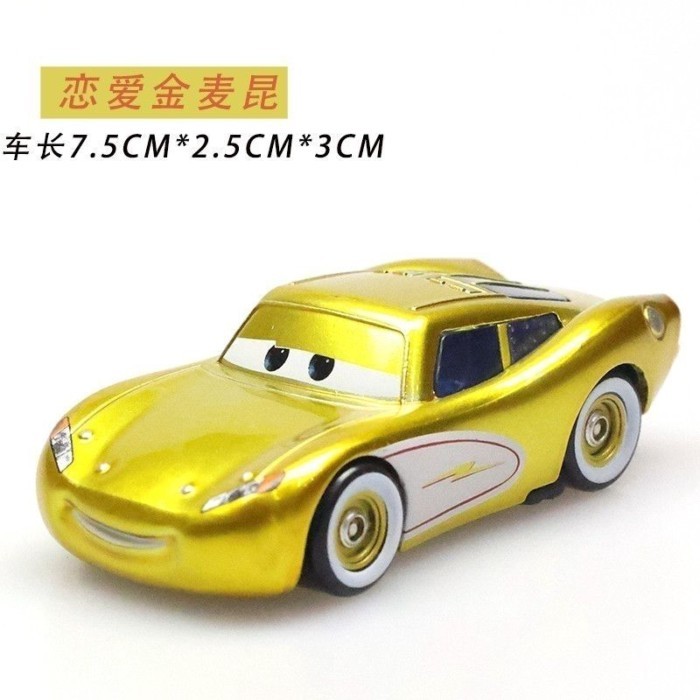 Đua Xe Ô Tô Ô Tô Lightning Lightning McQueen Hợp Kim Đồ Chơi Trẻ Em Xe Vàng Hẹn Hò McQueen + Cúp