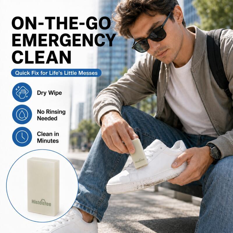 1 Cục Tẩy Giày Da Lộn Suede Eraser, Tẩy Khô Nhanh Không Rửa, Tẩy Vết Bẩn Cho Giày Sneaker, Bốt Tuyết