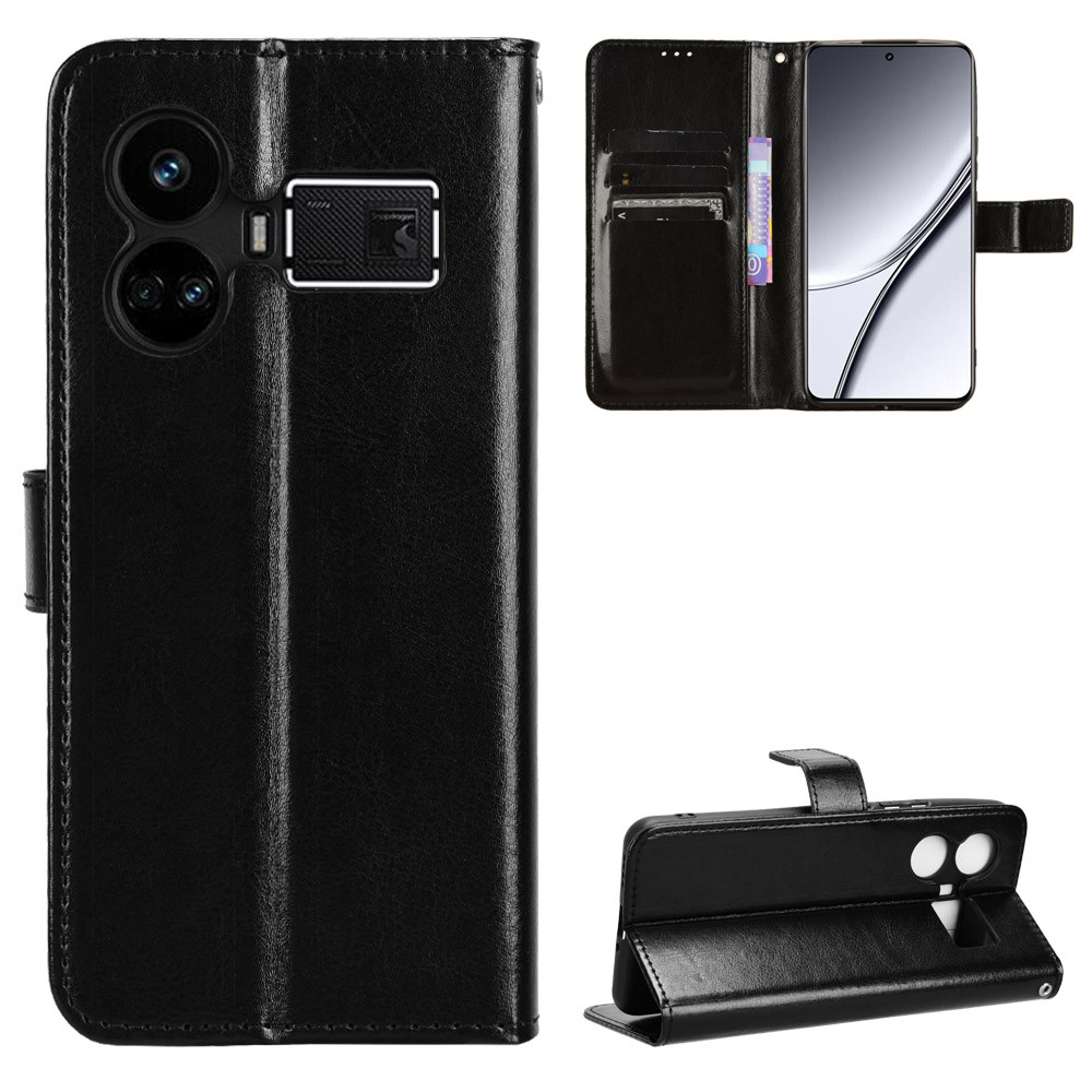 Ốp Điện Thoại Da Cho OPPO Realme GT2 Pro GT3 GT5 GT7 GT7T GT8 Pro GT Master Chân Đế Bảo Vệ Túi Điện 