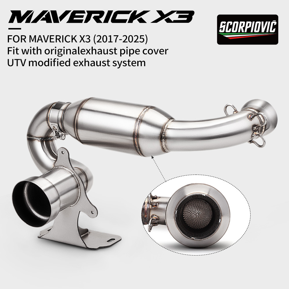 Xe Máy ATV UTV Ống Xả Giảm Thanh Cho Can Am Maverick X3 Turbo R RR Max X3 Turbo Maverick X3 Ống Xả G