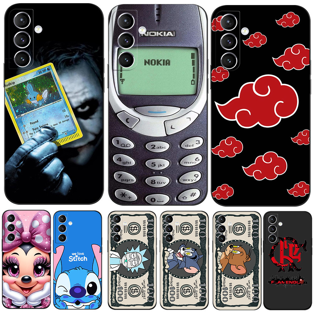 Dành Cho Samsung Galaxy M54 5G Ốp lưng Ốp Lưng Silicon Mềm Bảo Vệ Đen Tpu Ốp Lưng anime Đô La Hoạt H