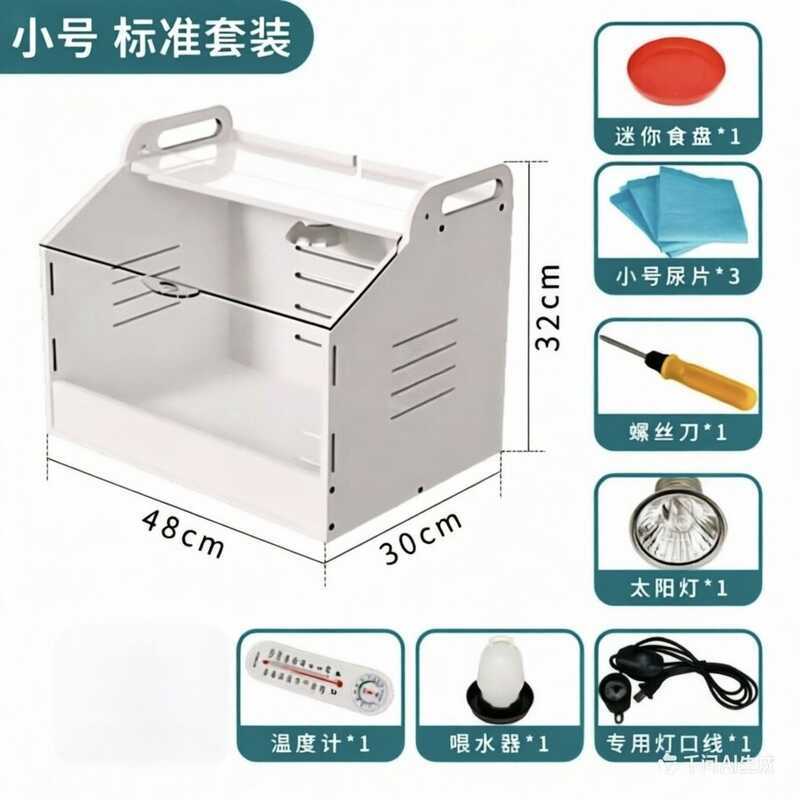 Lồng ấp cỡ nhỏ dành cho cút ronin, cút, chim bồ câu, vịt con, chim, vẹt, rùa nhím để nhân giống và n