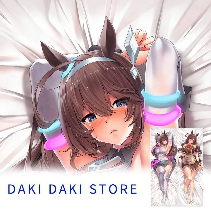 Anime Body Gối Umamusume Mihono Bourbon Dakimakura Cover Hai Mặt In HìnhLife-size Gối