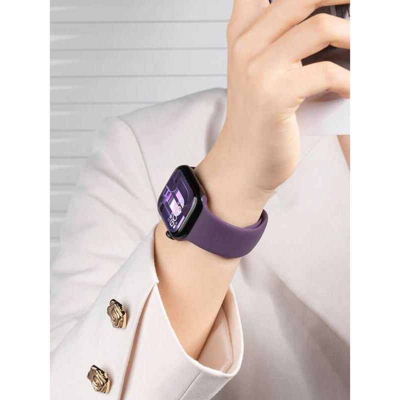 Trang phục thủ công Thích hợp cho Apple S10 Watch iwatch9 Dây đeo silicon watch8 Summer Plum S9 Wome