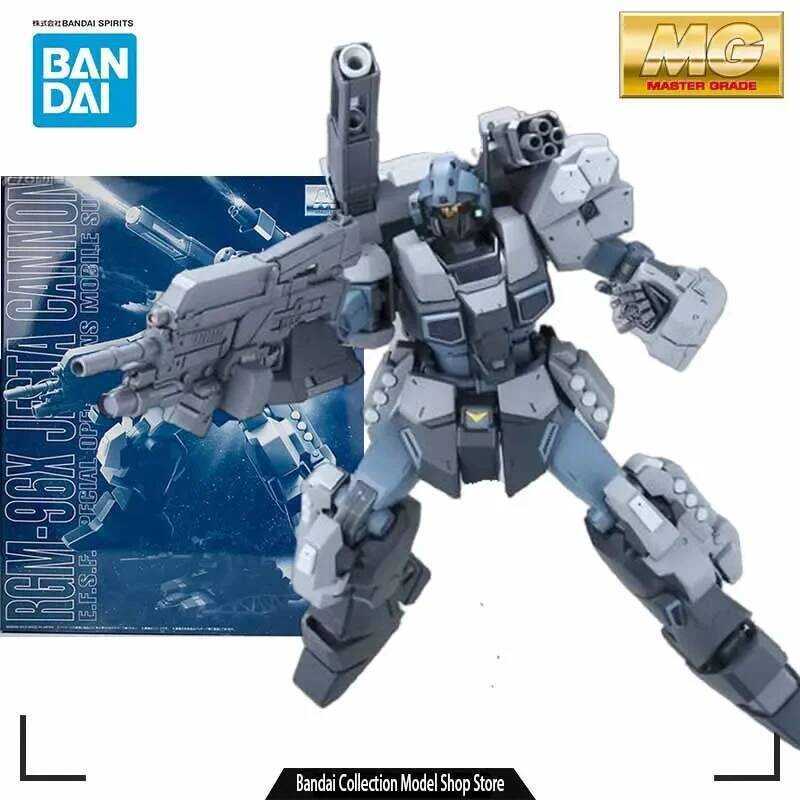 Bandai MODEL KIT GUNDAM MG JESTA CANNON 1/100 Anime Action Figure Assembly Toys Model Gifts For boys