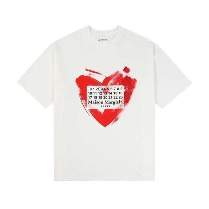 Margiela Summer MM6 Margiela Love Letters In Hình Thường Ngày Tay Ngắn Số Áo Thun Cotton Rời