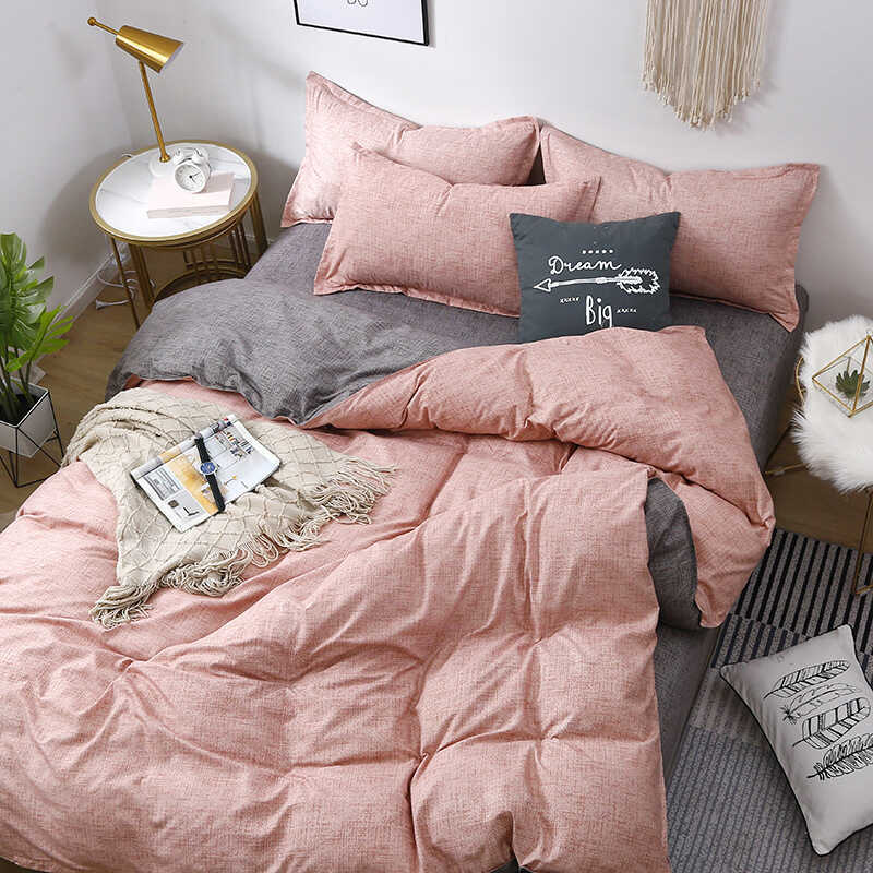 Bộ chăn ga gối bốn mảnh Nantong Bộ chăn ga gối ba mảnh Bộ chăn ga trải giường Vỏ chăn ga gối Bộ chăn