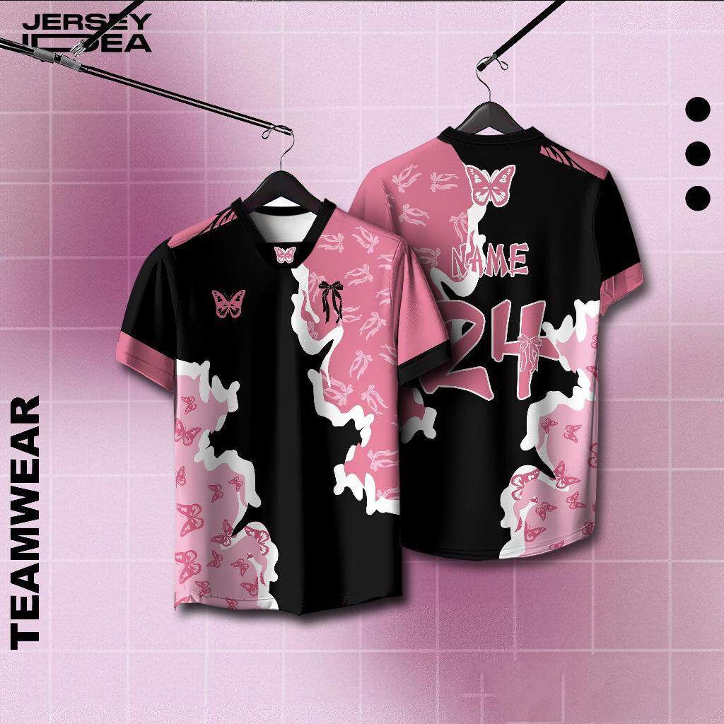 Hoàn hảo [TÙY CHỈNH MIỄN PHÍ] COQUETTE RIBBON Jersey Coquette Tùy Chỉnh Nama Microfiber Jersey Áo Le