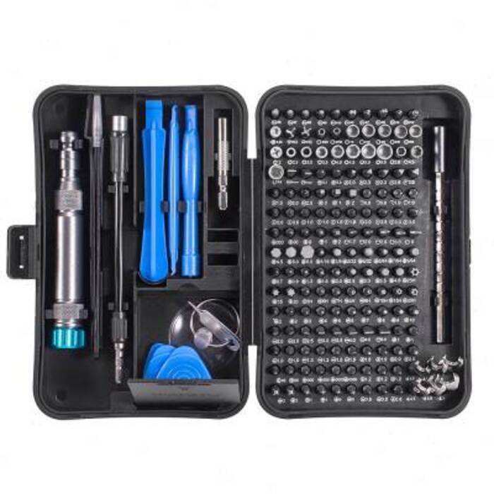 [SALE] Bộ tua vít sửa chữa điện thoại di động WEEKS, đa năng 170 trong 1, tay cầm bằng thép S2 và n