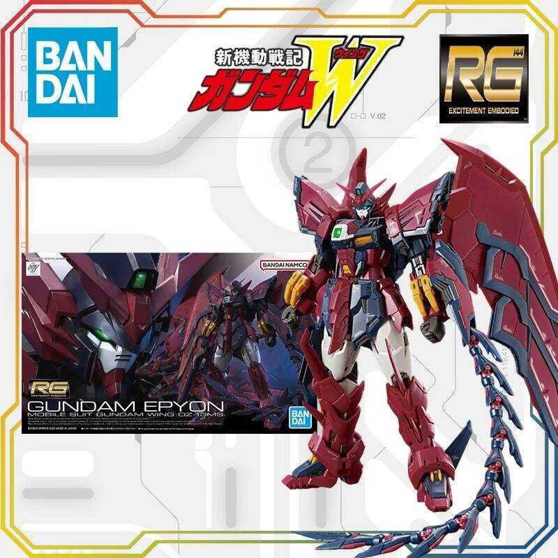 BANDAI RG 1/144 Mobile Suit Gundam Wing Anime Action Figure Assembly Toys Model Gift