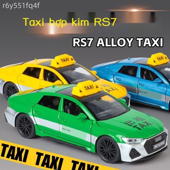 [ 𝐇𝐎𝐓 𝐃𝐄𝐀𝐋] 1::32 Audi RS7 Taxi Hợp Kim Xe Mô Hình Mô Phỏng Xe Đồ Chơi Trẻ Em Bộ Quà Tặng Đồ