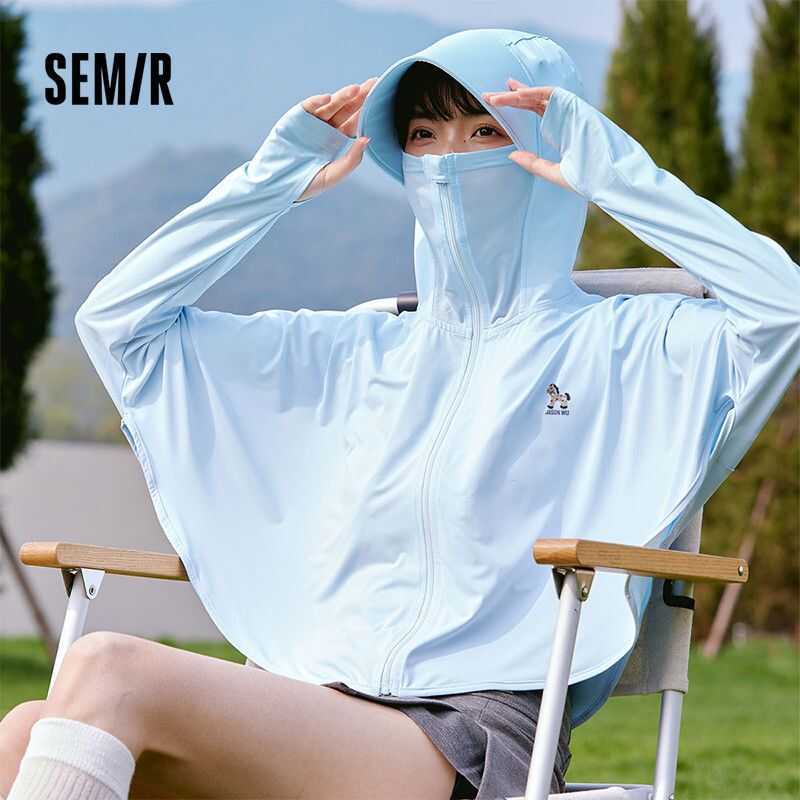 Semir [Hợp Tác Với JASON Wu] Áo Nắng Mùa Hè Dành Cho Nữ, Có Vành Rộng, Chống Tia Uv, Áo Khoác Cape T