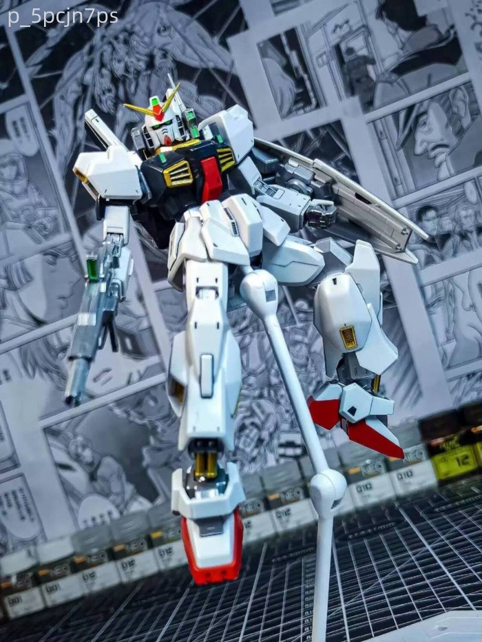 (Date mới) Bộ HG JMS Augumark Rabbit Gundam, mô hình lắp ráp thỏ trắng, đồ chơi robot cho bé trai M