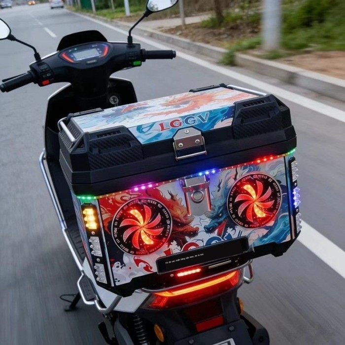 Cốp sau xe máy, sức chứa siêu lớn, cốp xe điện, cốp đạp bắp chân, cốp sau phổ thông
