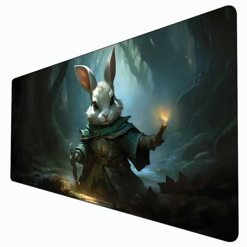 Fantasy Rait rior MTG Playmat Magic Card Battle Mat Chống Trơn Trượt Bền 35X60CM Commander playmat t