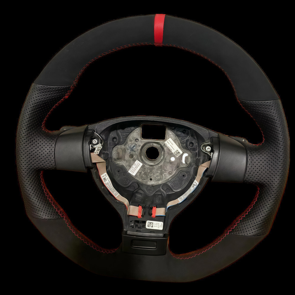 DIY Da Nhân Tạo Tùy Chỉnh Tay Khâu Vô Lăng Ô Tô Dành Cho Xe Volkswagen Golf 5 Mk5 GTI VW Golf 5 R32 