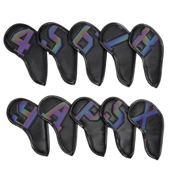 Riêng Velcro Thêu PU GOLF CLUB IRON IRON GOLF CLUB Cover