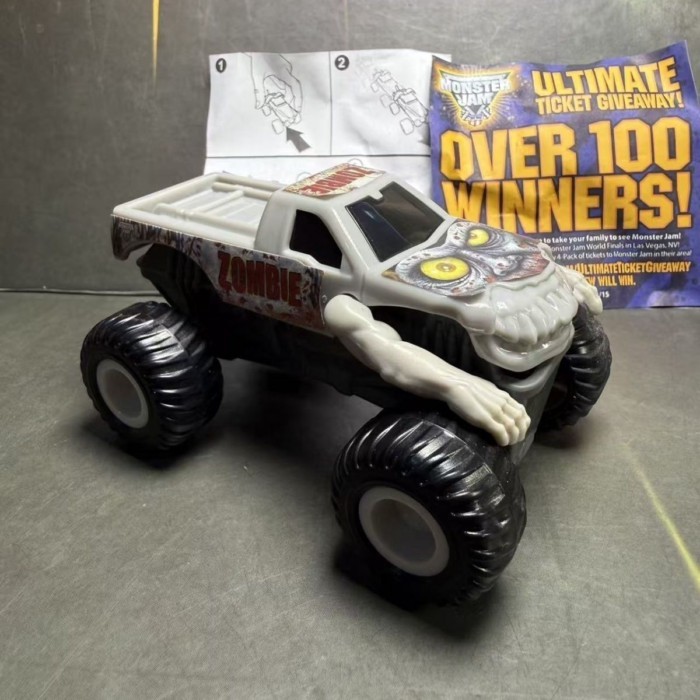 Crazy Zombie Truck Monster Matt Truck Túi nhựa kéo lại McDonald 's 2015 Thương hiệu chung