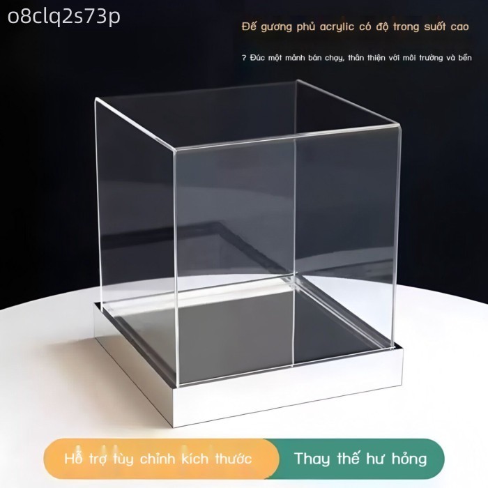 Acrylic có độ trong suốt cao mô hình tích hợp hộp hiển thị hình nộm hình nộm bụi gương hộp lưu trữ