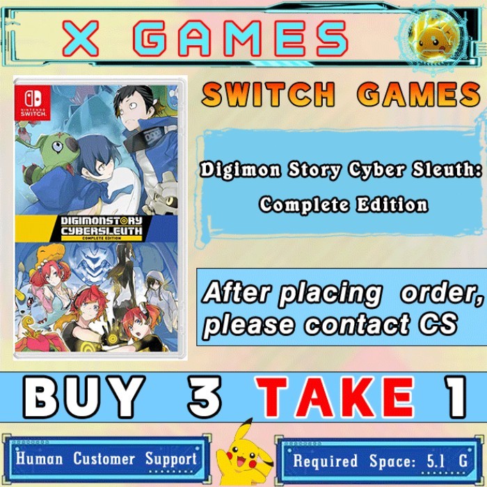 Digimon Story Cyber Sleuth: Phiên bản hoàn chỉnh Trò chơi Nintendo Switch （MUA 3 TẶNG 1)