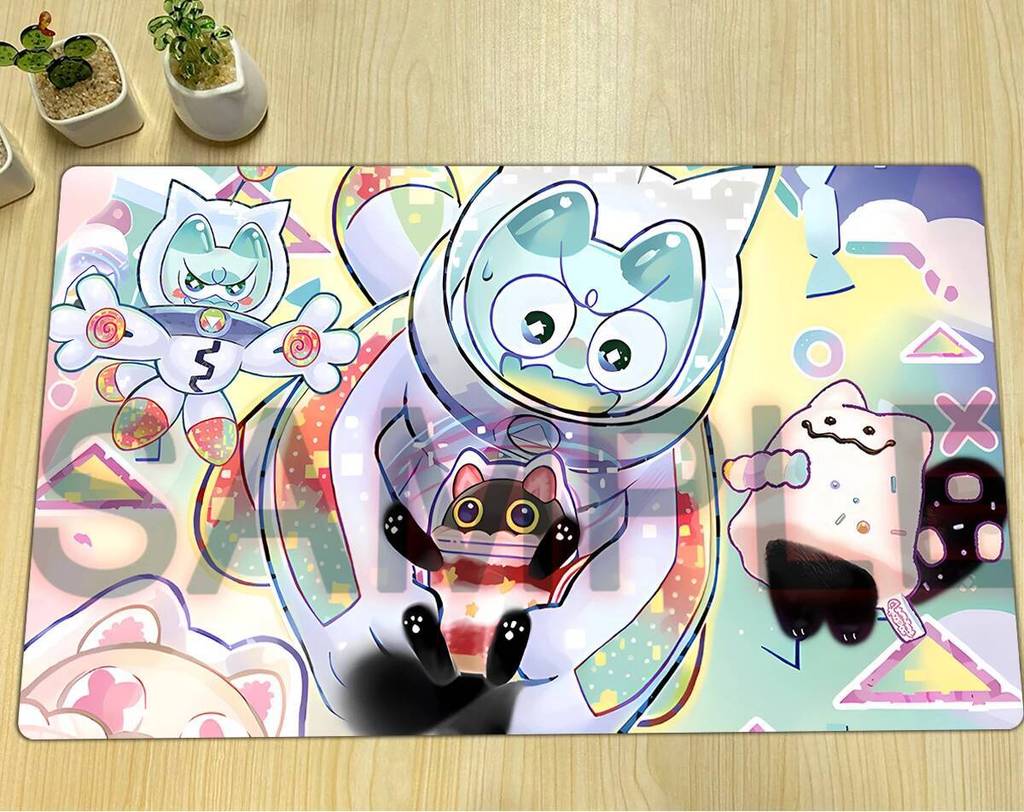 YuGiOh Cupsy Yummy Way Playmat Yummy y TCG Marshmao CCG Thảm Board Game Pad Trading Card Game Mat Ca
