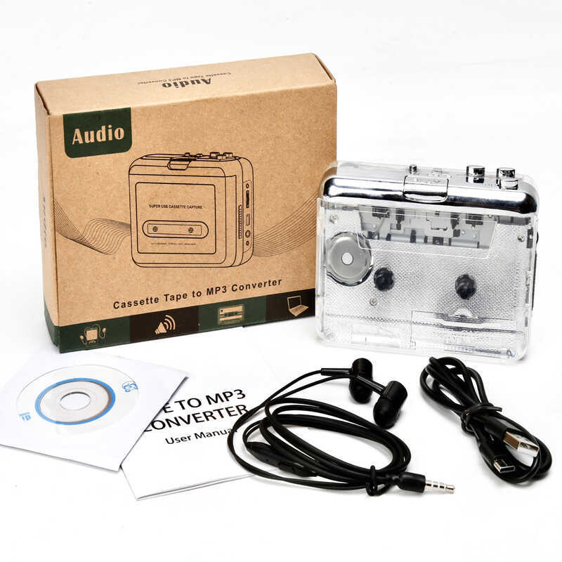 Băng trong suốt toàn bộ sang băng cassette MP3 sang giao diện MP3 type-c Walkman
