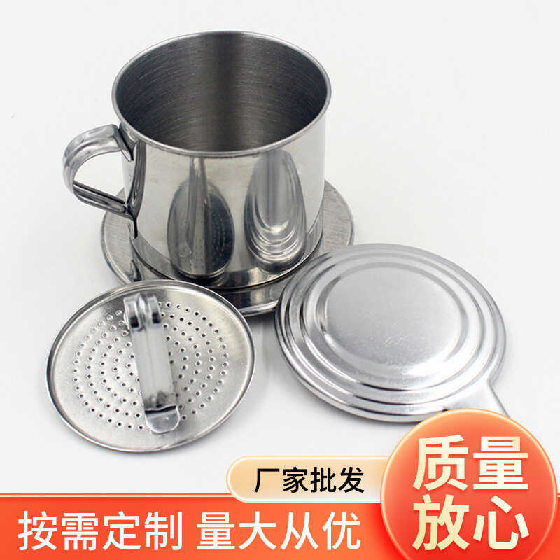 Thép không gỉ Việt Nam Nồi Cà Phê Nhỏ Giọt Lọc Nồi Mocha Lọc Bấm Nhỏ Giọt Nồi Thép Không Gỉ Cốc Lọc 