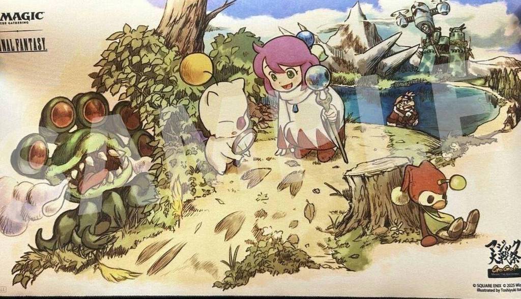 MTG Lễ hội chiến tranh vĩ đại Playmat Final Fantasy Token Moogle manh mối Trận chiến chơi game Mouse