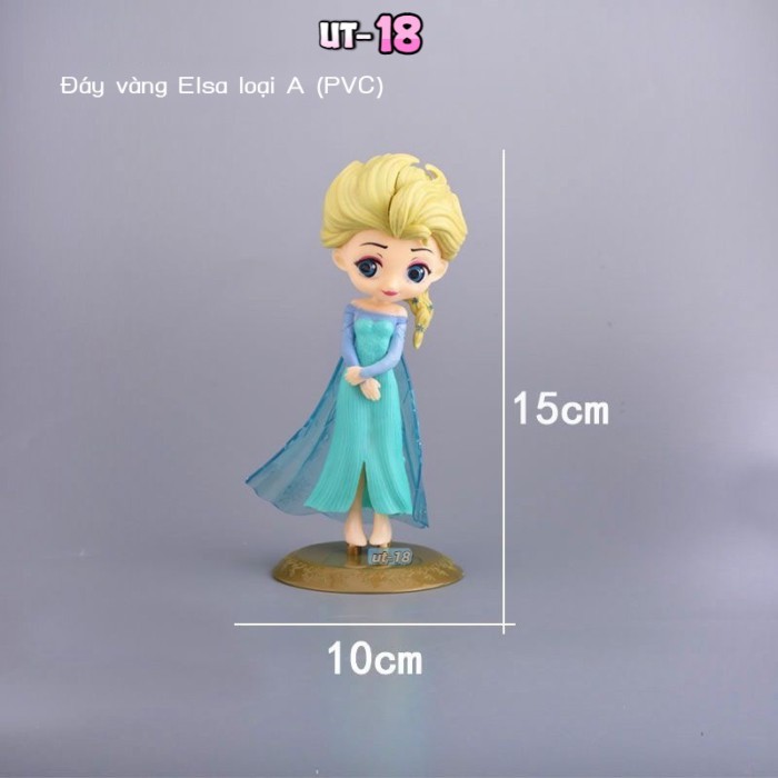 17Cm Công Chúa Elsa Frozen Elsa Trang Trí Bánh Trang Trí Búp Bê PVC Búp Bê Hình