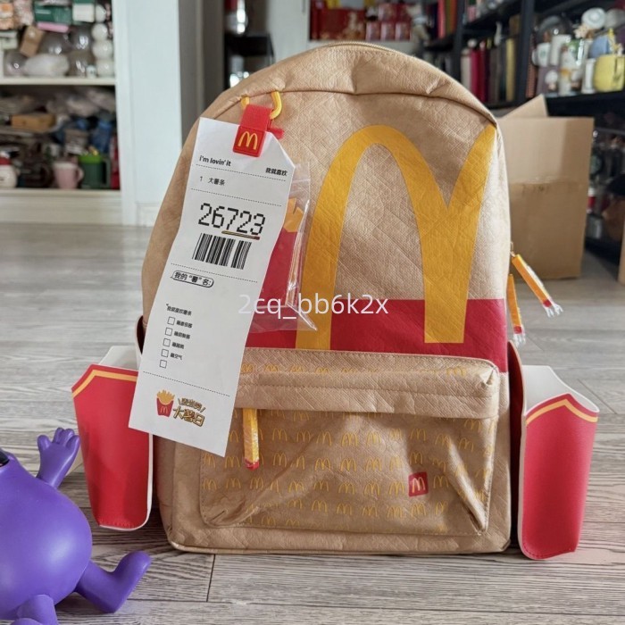 Ba lô sức chứa lớn thông thường dễ thương của McDonald's