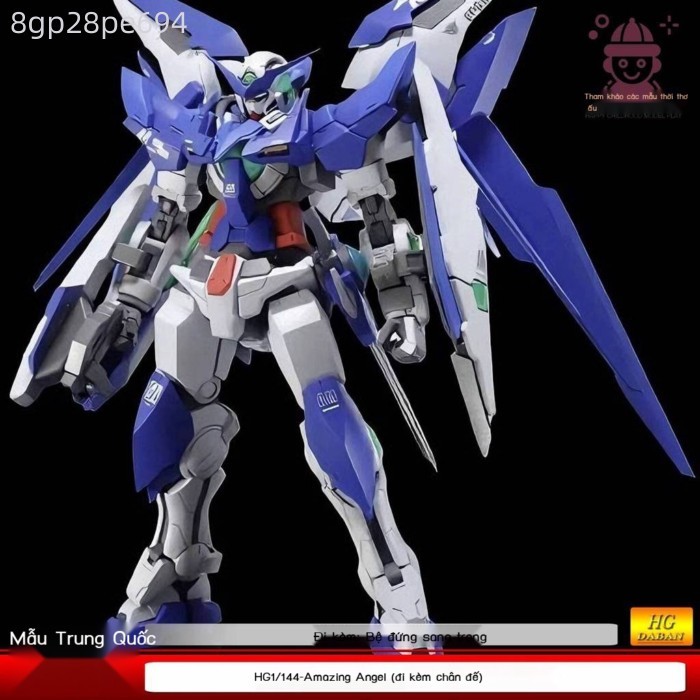 HOT- [ Ảnh thật ] GOMO HGBF Amazing Exia 016 1/144 Mô hình lắp ráp Mecha kèm giá đỡ