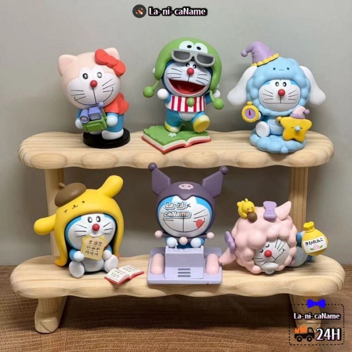 Đeo chéo Jingle Doremon Mù Hộp Jingle Cat Hình Gacha Doll Cô Gái Dễ Thương Món Quà Sinh Nhật Để Bàn
