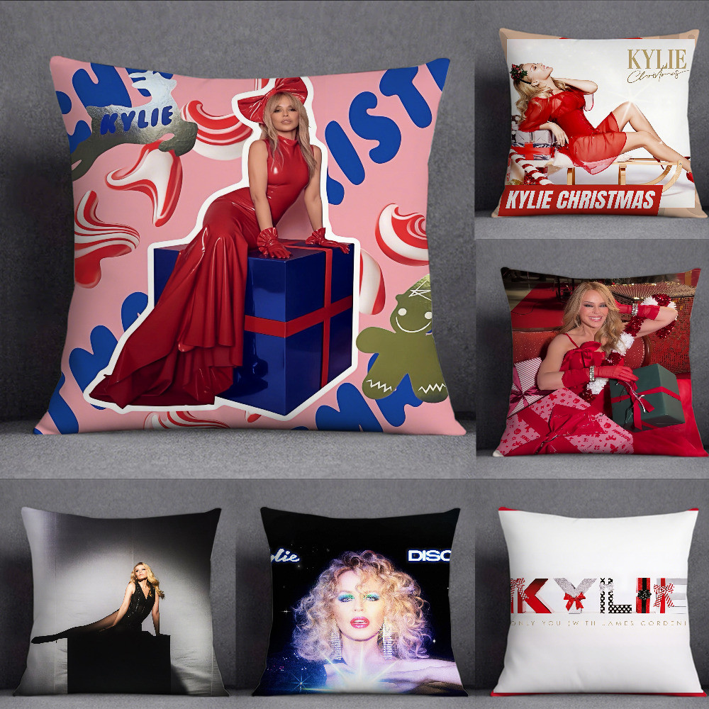 Kylie Minogue Kylie Hộp Gối Giáng Sinh Vuông Hai Mặt In Ngắn Sang Trọng Sofa Đệm Gối Phòng Ngủ