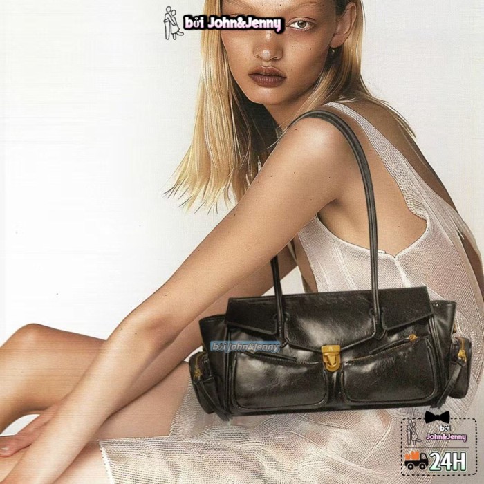 2026 Trendy Bag Niche Designer High-end Zipper Long Handle Mobile Bag Portable Crossbody Bag túi xá